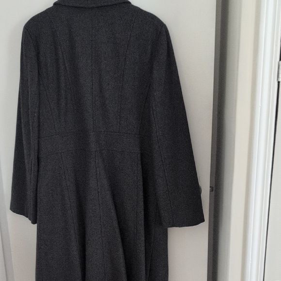 Ann Taylor Charcoal Trench Coat - Picture 3 of 4